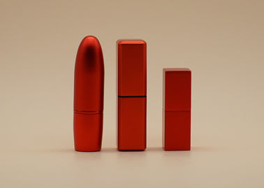Трубки бальзама губы небольшого тома красные, подгонянные контейнеры губной помады