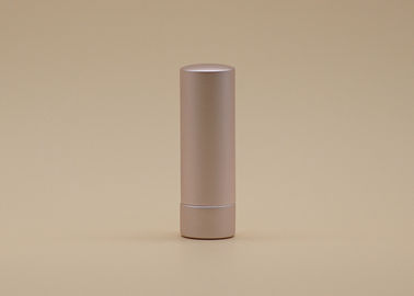 Побледнейте - контейнеров губной помады цвета Розы пинка форма цилиндра чувства 3.5г косметических металлическая простая