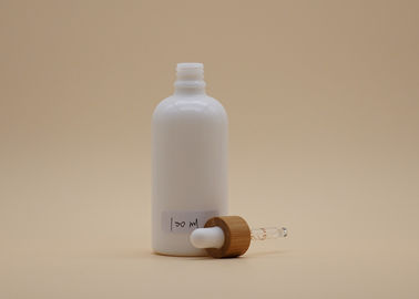 Капельница формы цилиндра белая стеклянная разливает 100мл по бутылкам для косметической упаковки