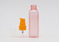 Штейновые бутылки брызг 60мл пинка 18мм Рефиллабле пластиковые с оранжевым точным туманом нагнетают