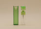 Ясные зеленые Рефиллабле стеклянные бутылки брызг духов с КАК крышкой бутылки прямоугольника
