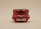 Дизайн ОЭМ крышки красного АБС баков формы диаманта пустого косметического пластиковый доступный