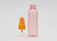 Штейновые бутылки брызг 60мл пинка 18мм Рефиллабле пластиковые с оранжевым точным туманом нагнетают