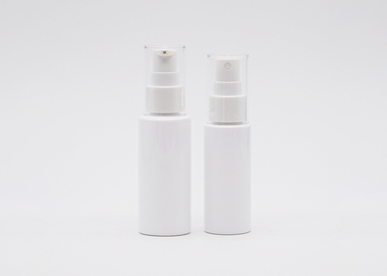 Бутылка 50ml 60ml плоских брызг плеча пластиковая белая и прозрачная