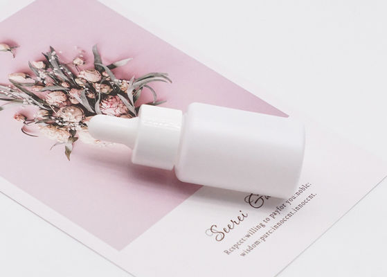 Косметика эфирного масла бутылки 15ml капельницы белого цилиндра стеклянная пустая