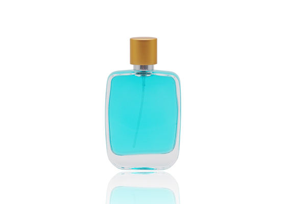 Квадратный флакон духов формы 50мл косметический с кнопкой ФЭА15 на насосе духов